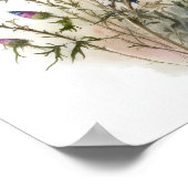 Lila Blume Art Print Poster (Ecke)