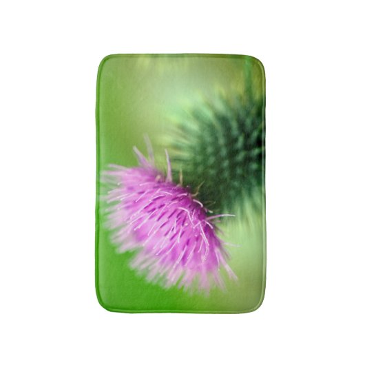 Lila Blume Badematte (Vorderseite Vertikal)