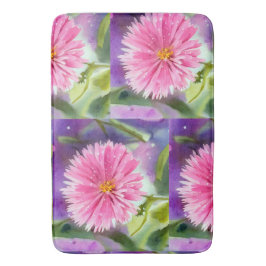 Lila Blume Badematte