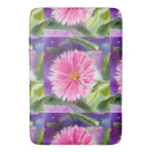 Lila Blume Badematte (Vorderseite Vertikal)