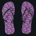 Lila Blume Badesandalen<br><div class="desc">Dieses ist ein ursprüngliches,  das zeichnend,  ist gescannt worden und aufgeräumt worden für Wiedergabe</div>