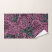 Lila Blume Badhandtuch Set (Handtuch)