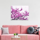 Lila Blume Baumkronen Leinwand Drucken (Insitu (Wohnzimmer))