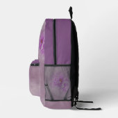 Lila Blume Bedruckter Rucksack (Rechts)