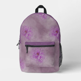 Lila Blume Bedruckter Rucksack