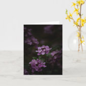 Lila Blume, Beileid Karte (Gelbe Blume)