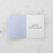 Lila Blume Beileid Vielen Dank Dankeskarte (Innenseite)