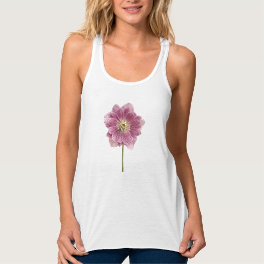 Lila Blume Bella Flowy Racerback Tank T (Vorderseite)