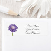 Lila Blume Benutzerdefinierte Adressbezeichnungen (Insitu)