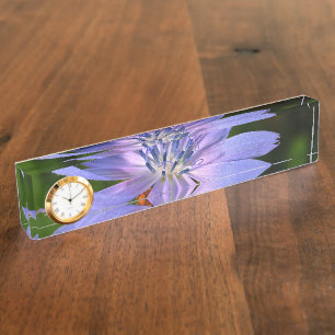 Lila Blume benutzerdefinierte Schreibtisch-Namplat Namensplakette