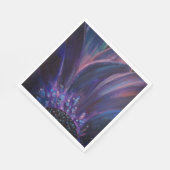 Lila Blume Blätter Malpapier Napkin Serviette (Ecke)