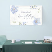 Lila Blume blühen Banner (Messeveranstaltung)