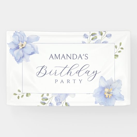 Lila Blume blühen Banner (Horizontal)