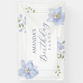 Lila Blume blühen Banner (Vertikal)