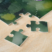 Lila Blume Blumenspass Kunst Puzzle (Seite)