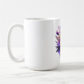 Lila Blume Boquet Tasse (Links)