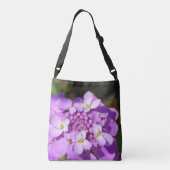 Lila Blume Bud Foto Tragetaschen Mit Langen Trägern (Rückseite)