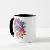 LILA BLUME BUNCH TASSE (Vorderseite Links)
