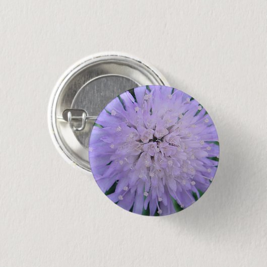 Lila Blume Button (Vorne & Hinten)