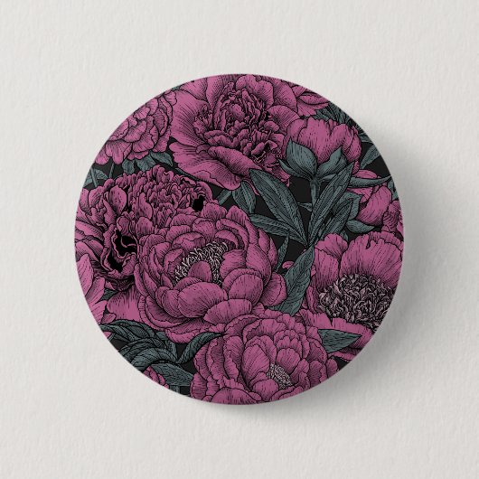 Lila Blume Button (Vorderseite)