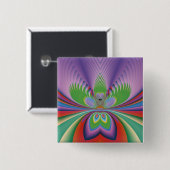 Lila Blume Button (Vorne & Hinten)