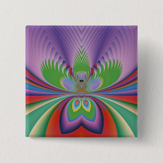 Lila Blume Button (Vorderseite)