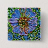 Lila Blume Button (Vorderseite)