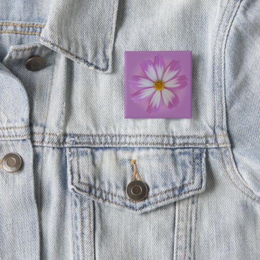 Lila Blume Button (Beispiel)