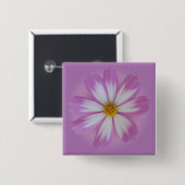 Lila Blume Button (Vorne & Hinten)