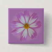 Lila Blume Button (Vorderseite)