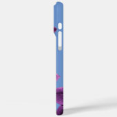 lila Blume Case-Mate iPhone Hülle (Rückseite / Links)