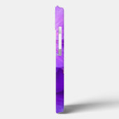 Lila Blume Case-Mate iPhone Hülle (Rückseite / Links)