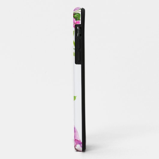 Lila Blume Case-Mate iPhone Hülle (Hinten/Links)