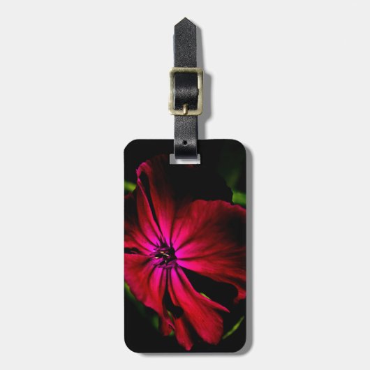 Lila Blume cd ltcnm Gepäckanhänger (Vorderseite vertikal)