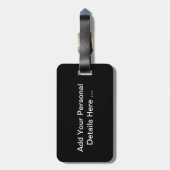 Lila Blume cd ltcnm Gepäckanhänger (Rückseite vertikal)