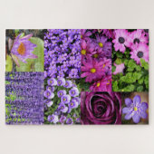 Lila Blume Collage Puzzle (Horizontal)