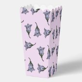 Lila Blume der Häreller in Rosa Geschenkschachtel (Rückseite)