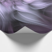 Lila Blume des Abstrakten Fraktals Geschenkpapier (Ecke)