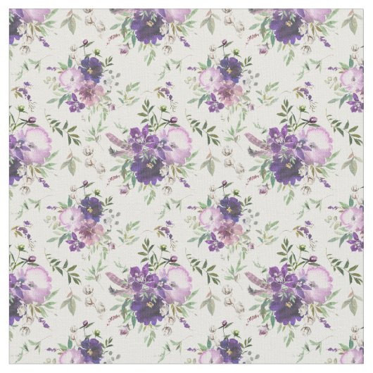 Lila Blume des Blumenwassers Stoff (Nahaufnahme)
