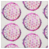 Lila Blume des Lebens Stoff (Muster)