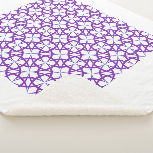 Lila Blume/Design Sherpa-Decke. Sherpadecke (3/4)