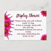 Lila Blume Display Bridal Polterabend Begleitkarte (Vorderseite)