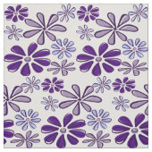 Lila Blume Doodle Fabric Stoff (Muster)