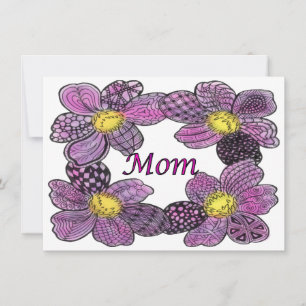Lila Blume Doodled MAMA Design
