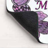 Lila Blume Doodled MAMA Design Mousepad (Ecke)