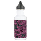 Lila Blume Edelstahlflasche (Rechts)