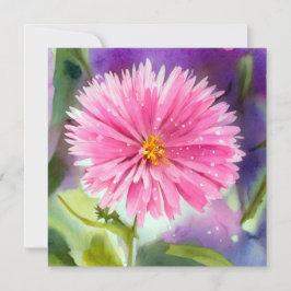 Lila Blume Einladung