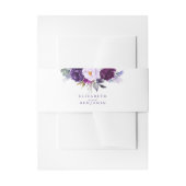 Lila Blume Einladungsbanderole (Vorderseite Beispiel)