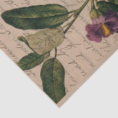 Lila Blume Ephemera Seidenpapier (Ausschnitt)