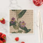 Lila Blume Ephemera Serviette (Beispiel)